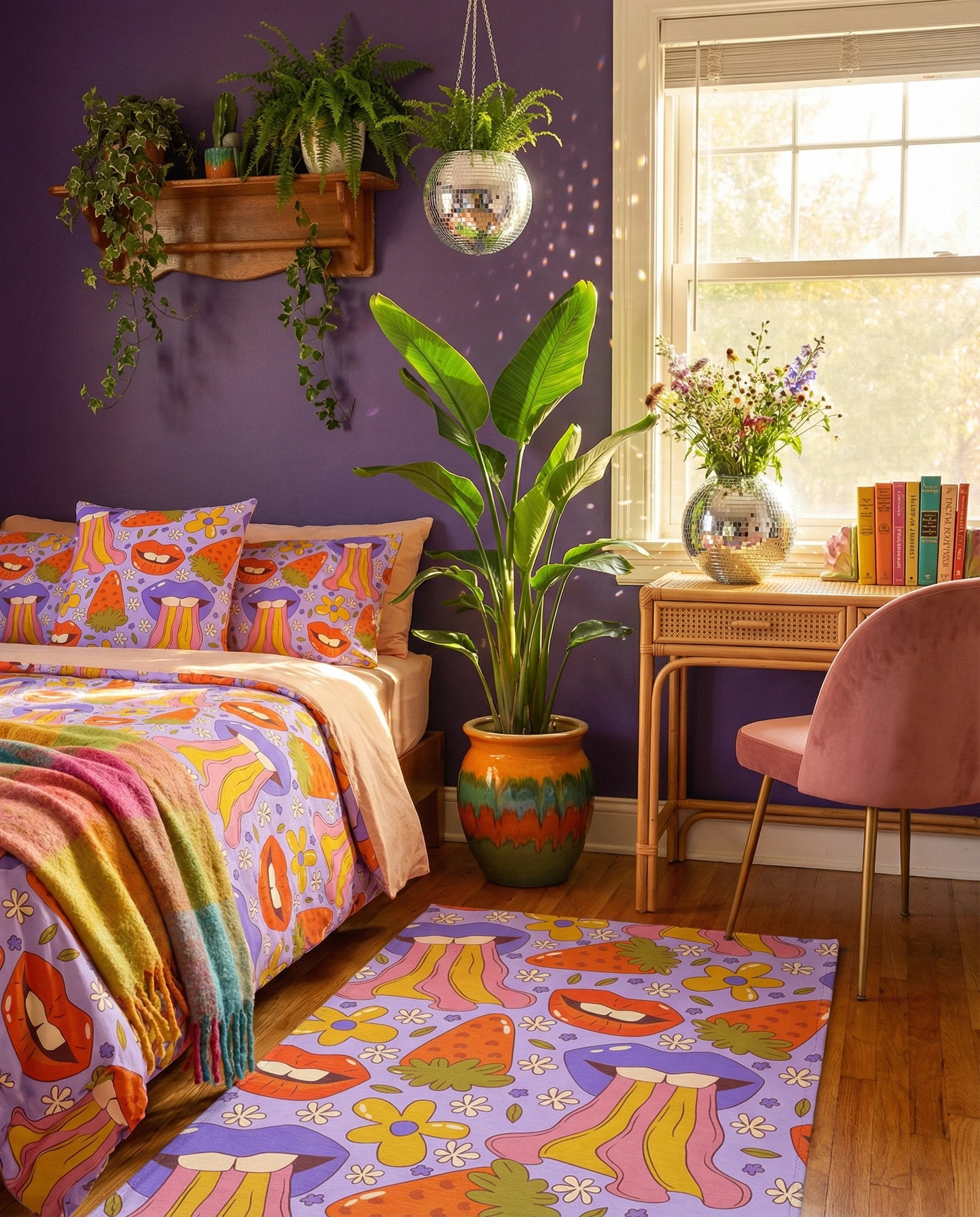 Funky Boho Rugs – Psychedelic Rugs for Boho Home Decor – Disco Tribe