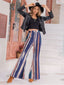 Groovy Stripes Flare Pants