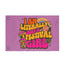 The “I Am Literally Just A Festival Girl Flag” features vibrant, colorful text reading “I am literally just a festival girl,” surrounded by whimsical mushrooms, stars, a rainbow, and a planet graphic—making it the perfect unique camping décor or an eye-catching festival totem.