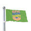 Show your love for music festivals with the Epic Playlist Society Festival Totem Campsite Flag, featuring colorful retro-style text and a vibrant multicolored flower design—ideal for music fans wanting a unique flag to make their spot stand out.