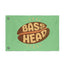 Show off your love for bass music with the Bass Music Festival Flag, EDM Festival Totem—featuring a bold green background and a split brown coffee bean graphic. “BASS” stands out in bright yellow text on the top, while “HEAD” is displayed below in matching lettering. Perfect as Basshead camp decor or as a totem for raves and camping, this vibrant flag will help you stand out at any festival!.