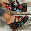 The Kelsey Floral Platform Sandals