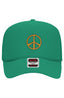 Peace & Groove Embroidered Green Trucker Hat