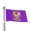 The Bad Bitches Love Bass Flag is a purple rave flag featuring a vibrant butterfly and floral design, accented with hearts, and bold green and yellow “Bad Bitches Love Bass” lettering—making it the perfect festival flag or standout totem for any event.