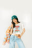 Disco Tribe Festie Club Crop Top