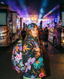 Electric Petals Puffer Jacket