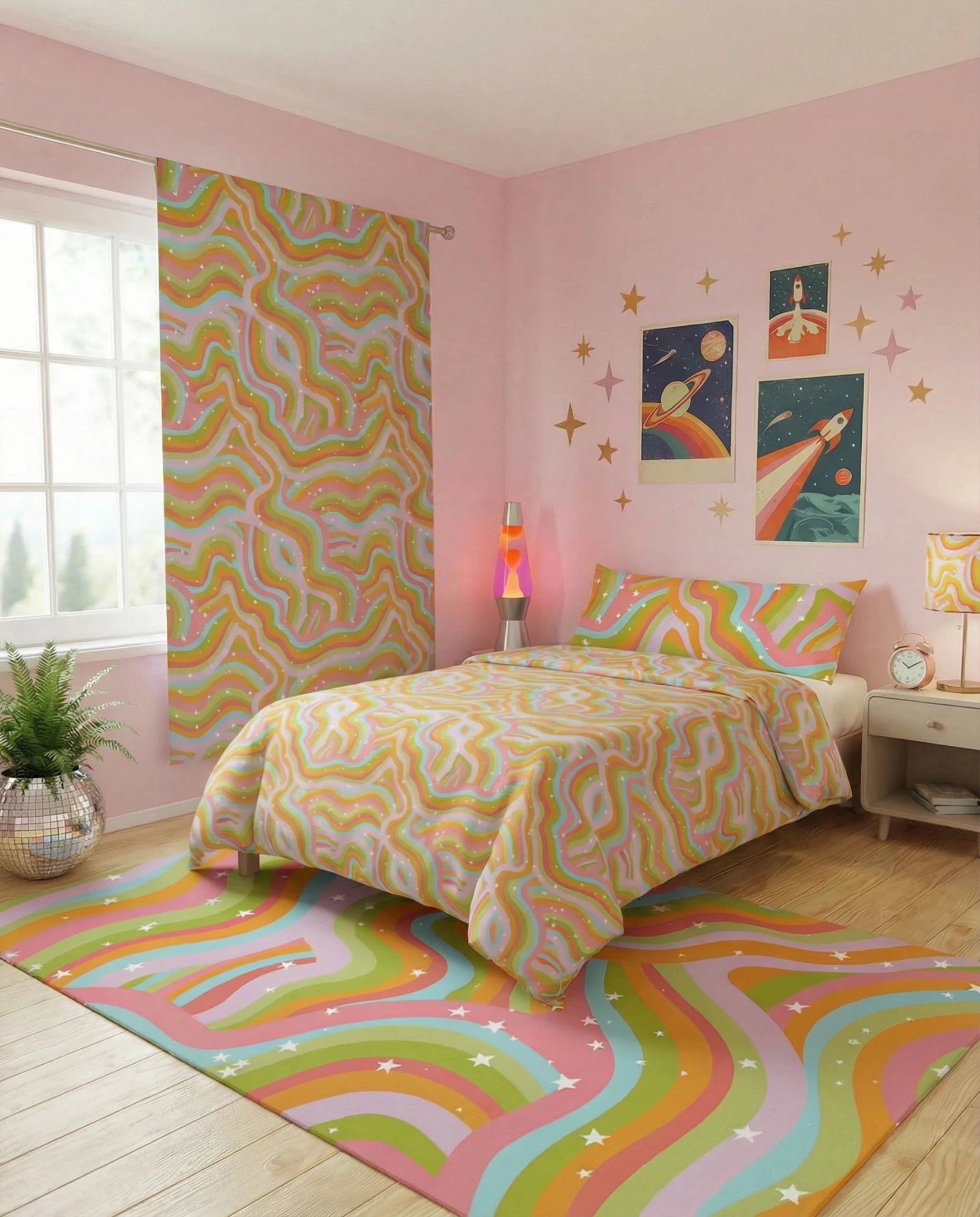 Cosmic Drift Area Rug - Stylish Boho-Inspired Home Decor – Disco Tribe