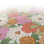 a vibrant and colorful floral pattern with various types of flowers, including roses, daisies, and peonies, arranged in a visually appealing manner.