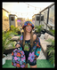 Electric Petals Puffer Jacket