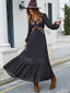 Boho Luxe Embroidered V-Neck Dress