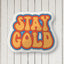 Stay Gold Retro Pillow