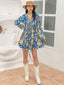 The Mari Balloon Sleeve Mini Dress