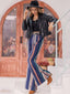 Groovy Stripes Flare Pants