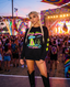 Colorful Disco Tribe Festie Club crewneck, cozy and perfect for festival fashion lovers