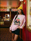 Funkadelic Abduction Crewneck in vibrant boho festival colors, soft and comfortable for all-day festival fun And space lovers