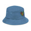 Electric Love Embroidered Denim Bucket Hat- Lime Edition