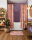 Boho mushroom design Shroom Trip shower curtain, perfect for vibrant boho and festival-style bathrooms